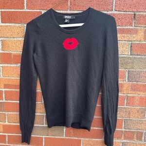 DKNY Black Cashmere Sweater